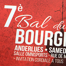 <h2>Affiche // Bal du Bourgmestre d'Anderlues</h2>Août 2017